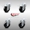 Service Caster 4 Inch SS Hard Rubber Wheel Swivel Top Plate Caster Total Lock Brakes SCC, 2PK SCC-SSTTL20S414-HRS-2-S-2 - alternate 5